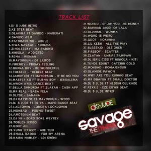 DJ S-Jude Savage The Mixtape tracklist